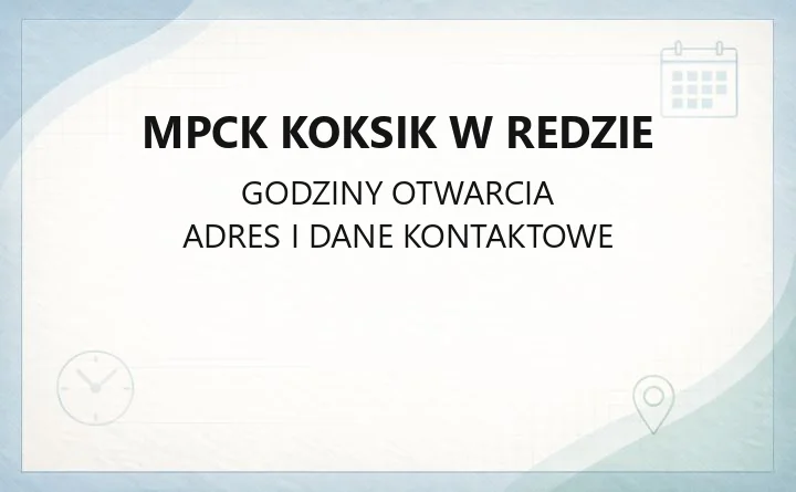 MPCK Koksik w Redzie - kontakt, taryfa za ciepło i narzędzia online